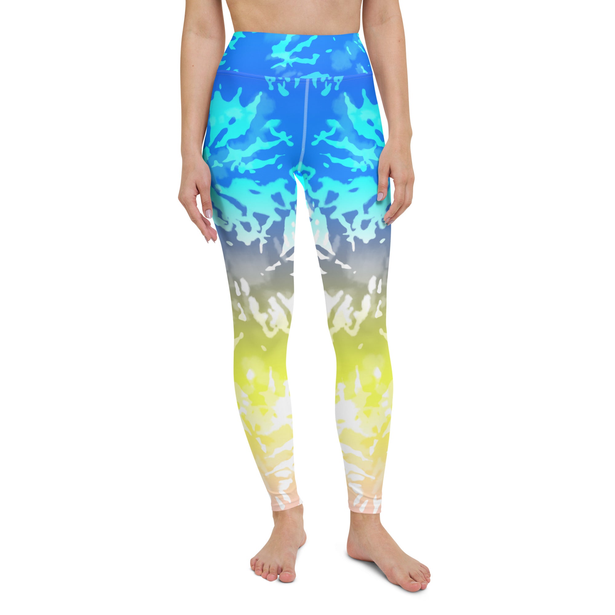 Yoga Leggings Tie Dye Multicolour Splashes