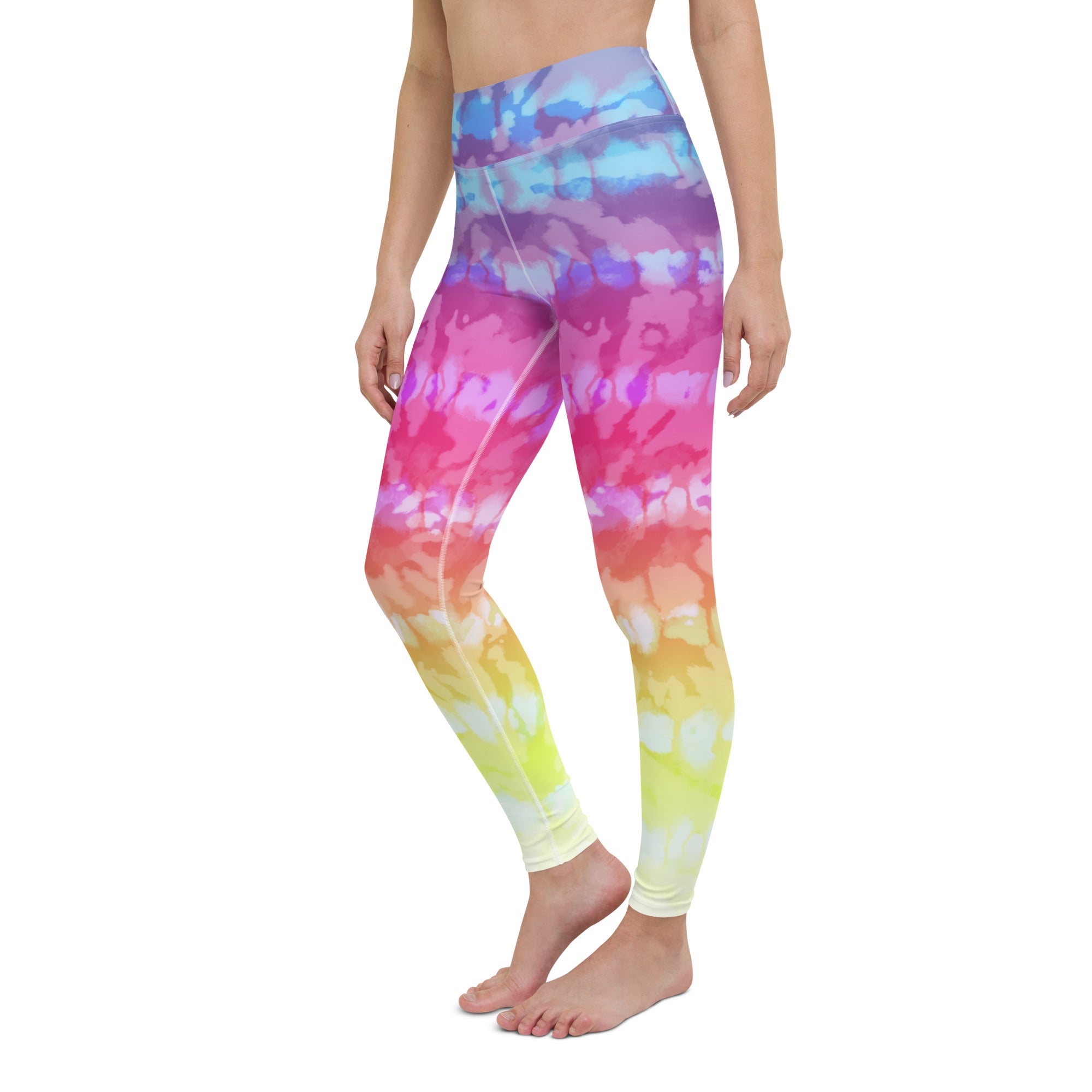 Yoga Leggings Tie Dye Stripes